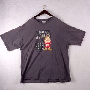 Vintage Disneyland Angry Grumpy Wear I make all the rules around here Gray 2XL